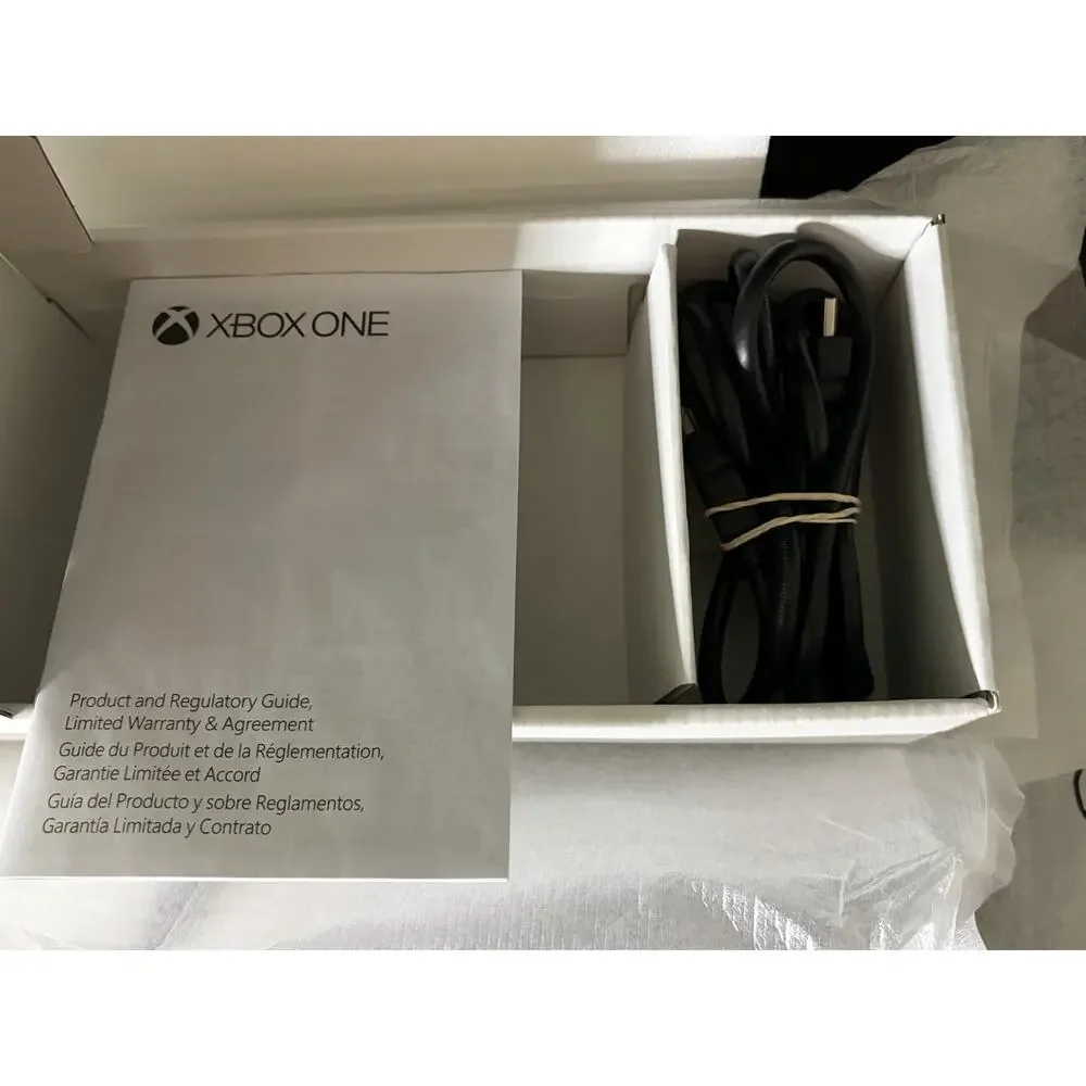 Xbox One X 1TB Console System Black Complete In Original Box W/Free Sealed Game